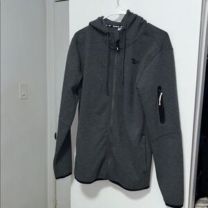 Reebok Charcoal Full-Zip Hoodie